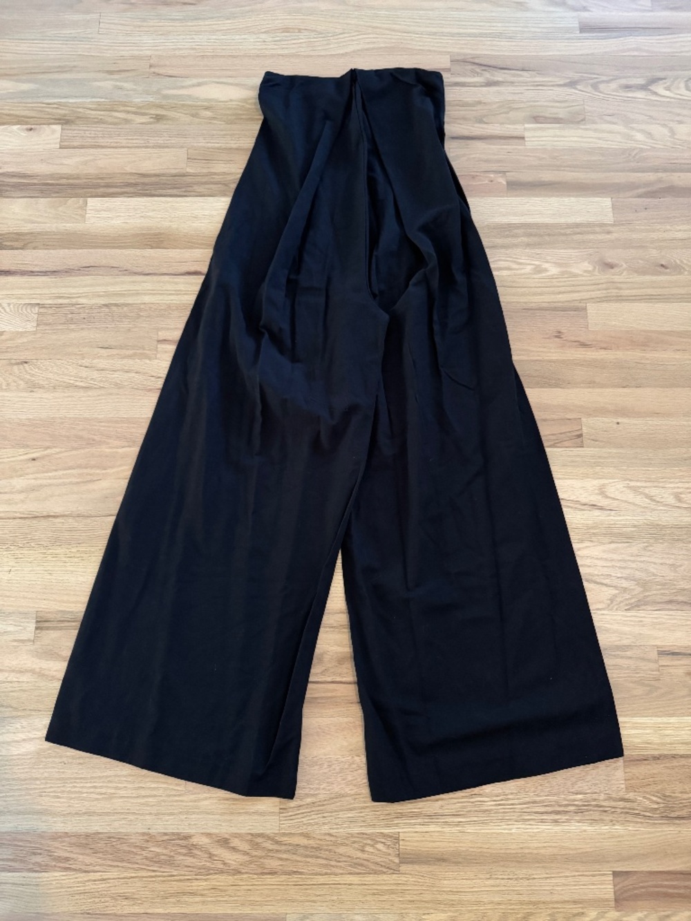 Strapless Black Pantsuit